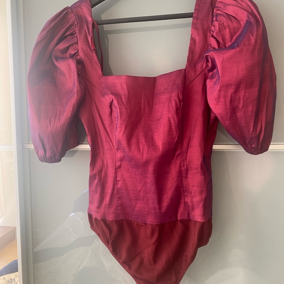 Maroon color bodysuit - Picture 2 of 2